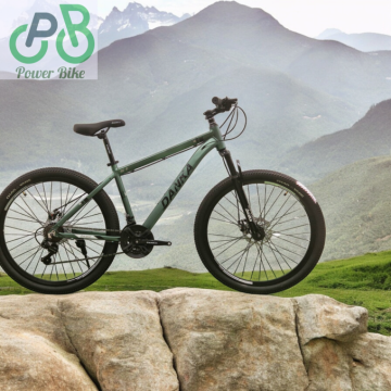 Danka Алуминиев велосипед с дискови спирачки и амортисьори 29'' Модел V1 цвят зелен