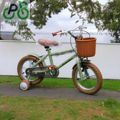 Kids Love Велосипед със спомагателни колела 14'' Модел Rocket цвят зелен