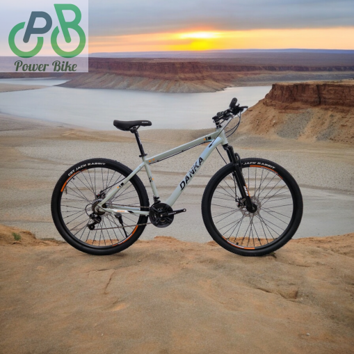 Danka Алуминиев велосипед с дискови спирачки и амортисьори 29'' Модел V1 цвят сив