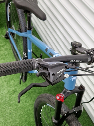 Danka велосипед с дискови спирачки и амортисьори 27.5'' Модел S2 цвят син