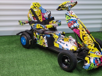 Електрически Картинг Hot Wheels модел City 2 цвят жълт