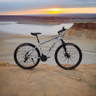 Danka Алуминиев велосипед с дискови спирачки и амортисьори 29'' Модел V1 цвят сив